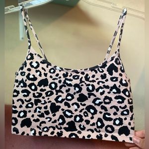 forever 21 animal print activewear cami top size m
